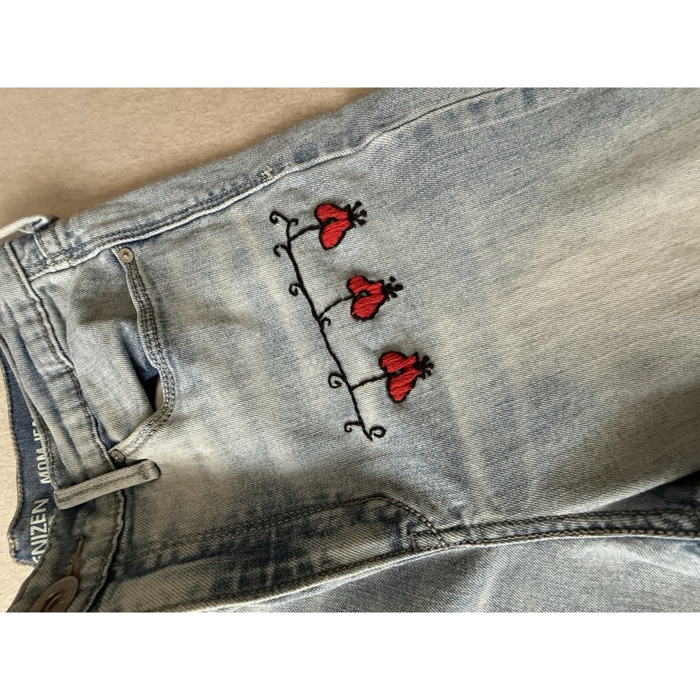 denizen jeans for women Mom Jean With Embroidery 26" Waist